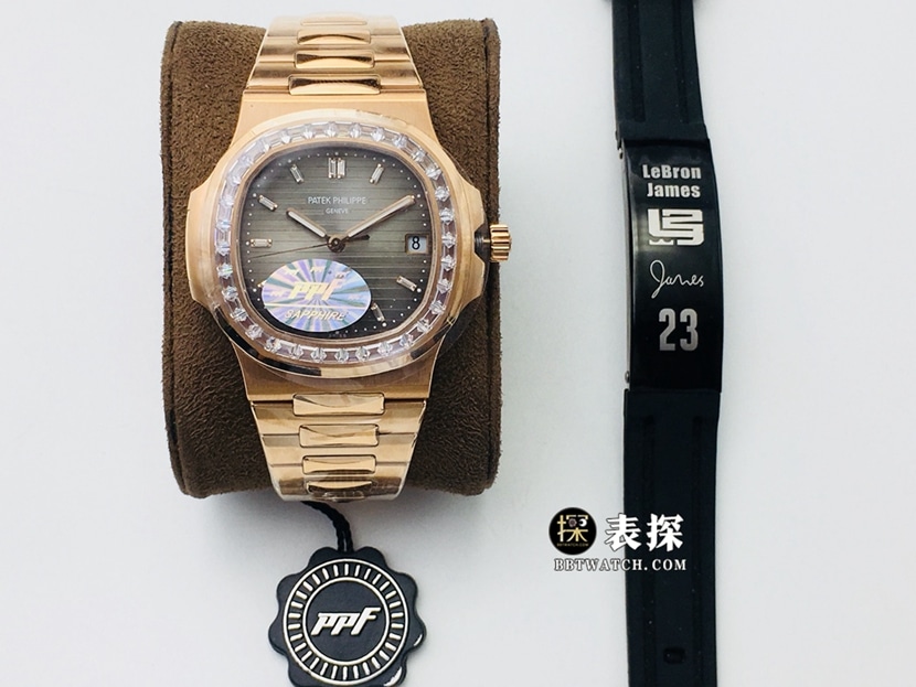 PPF FactoryPatek Philippe sporty and elegant top-tier 1:1super watch men's dark gray plate steel bracelet model pictures and prices front live photo