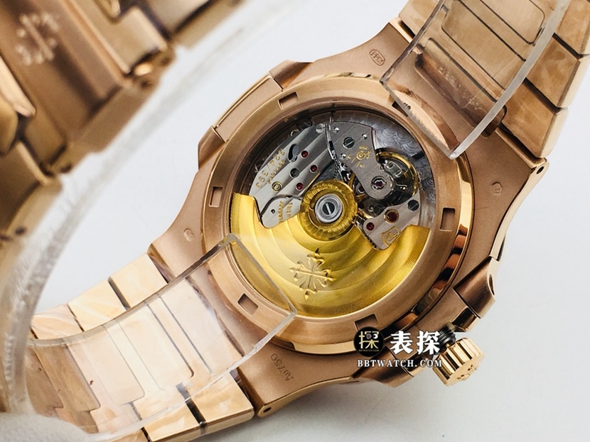 PPF FactoryPatek Philippe sporty and elegant top-tier 1:1super watch men's dark gray plate steel bracelet model pictures and prices caseback live photo