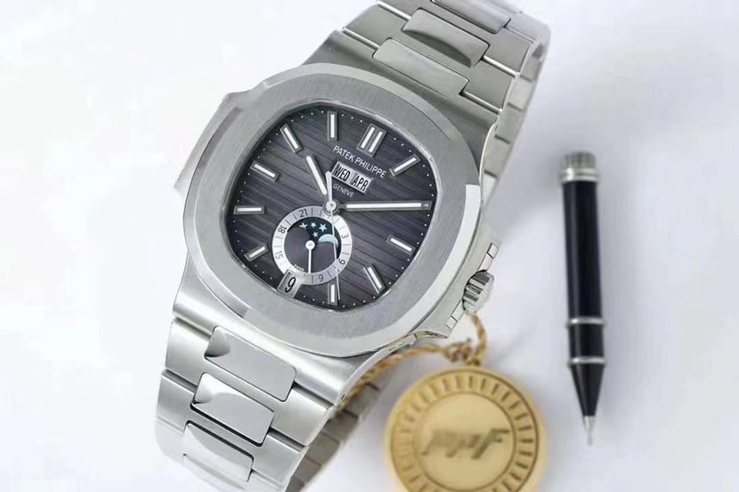 PPF FactoryPatek Philippetop-tier replicaNautilus5726moon phase annual calendar watch price and pictures