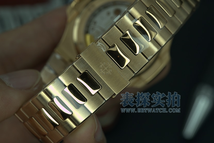 3K FactoryPatek PhilippeNautilustop-tier watch men's rose gold coffee noodle steel bracelet price and pictures braceletlive photos