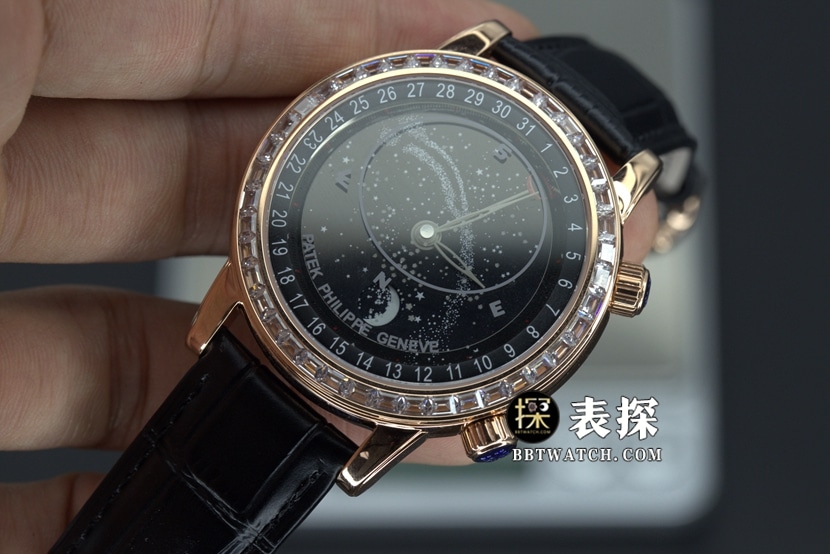 YL factory Patek Philippe super complex timepiece top-tier 1:1super watch starry sky black dialleather strap model picture and price front live photo