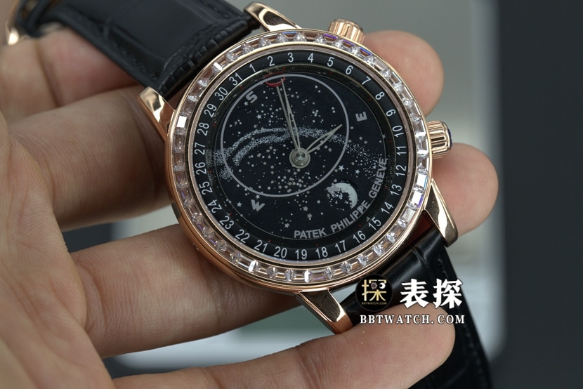 YL factory Patek Philippe super complex timepiece top-tier 1:1super watch starry sky black dialleather strap model picture and price front live photo