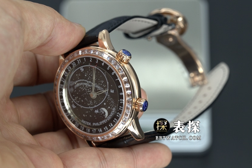 YL factory Patek Philippe super complex function timepiece top-tier 1:1super watch starry sky black dialleather strap model pictures and prices overall live photos