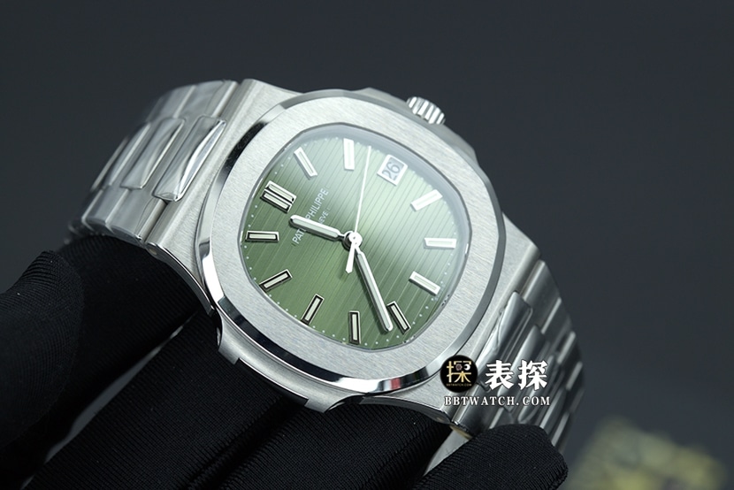 PPF FactoryPatek Philippe sporty and elegant top-tier watch men's olive green Nautilussteel bracelet picture and price front live photo