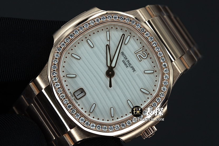 3K FactoryPatek Philippe sporty and elegant 7118top-tier 1:1super watch women's Nautiluswhite dialsteel bracelet model pictures and prices front live photo