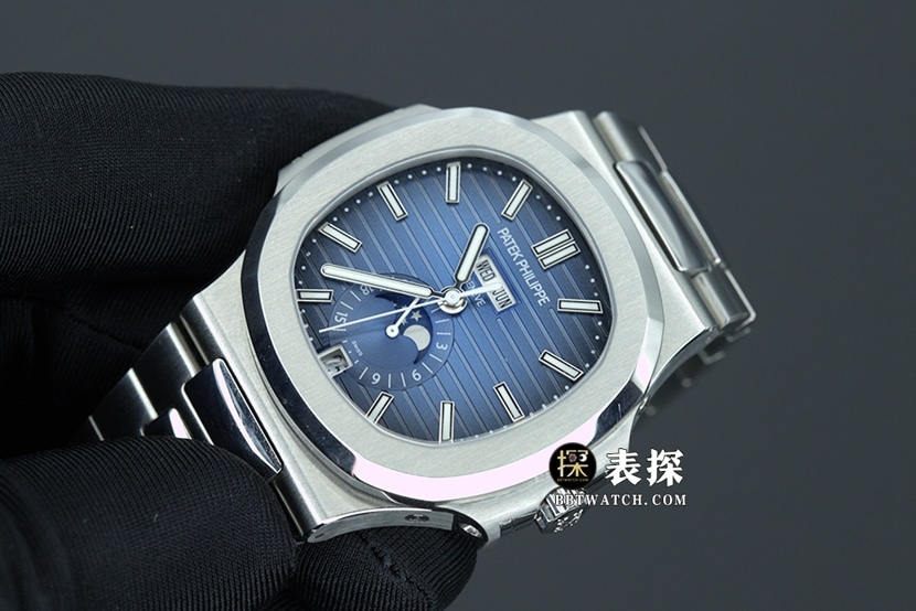 GR factory Patek Philippe sports elegant 5726 top-tier watch men's annual calendar blue dialsteel bracelet model pictures and prices front live photo