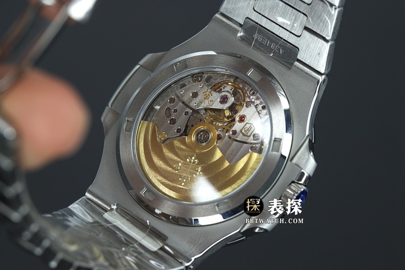 PPF FactoryPatek Philippe sporty and elegant top-tier 1:1super watch men's green dial diamond steel bracelet model picture and price caseback live photo