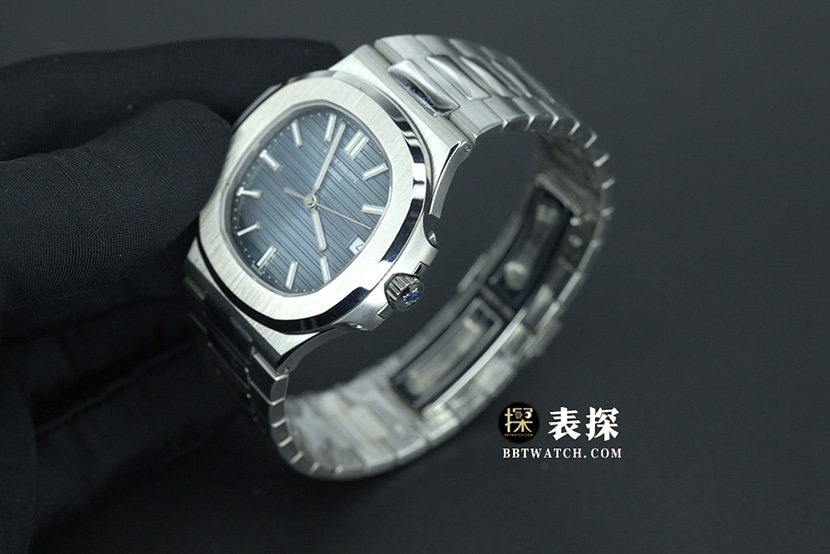 3KPatek Philippe sporty and elegant watch men's blue sunburst dial steel bracelet model pictures and prices overall live photos
