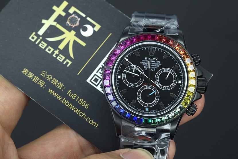 NOOB Hall of Fame watch rolex top daytona 4130 movement blaken modification models