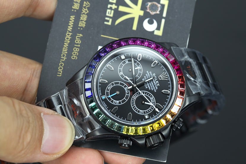 NOOB Hall of Fame watch rolex top daytona 4130 movement blaken modification models
