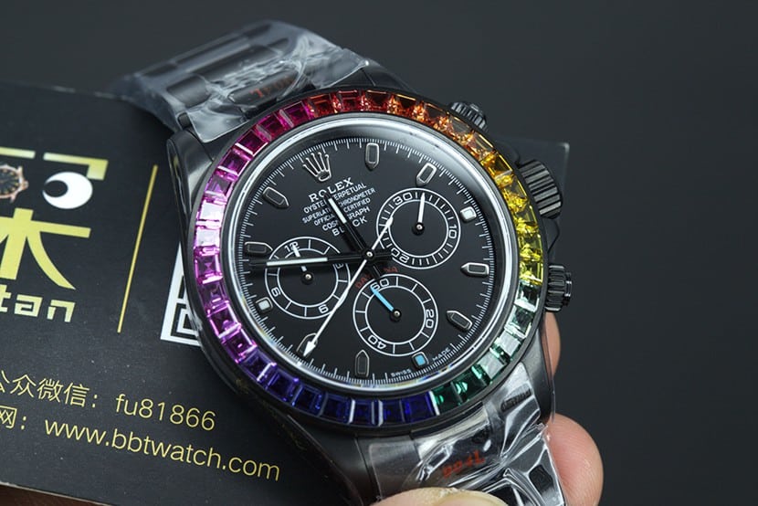 NOOB palace-level watch Rolextop-tier replicaDaytona4130movementblaken modified watch details