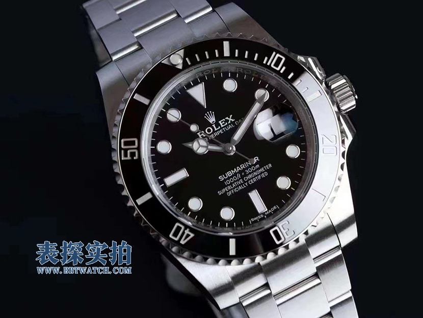 AR factory Rolex Black Submariner V5 version no color difference top-tier watch overall picture