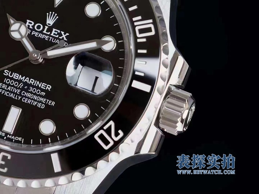 AR factory Rolex Black Submariner V5 version no color difference top-tier crown details