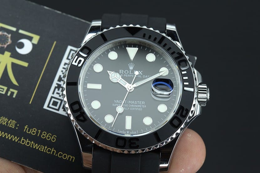 JVSRolexreplica white Yacht-Master 3235 mechanical men's watch front view