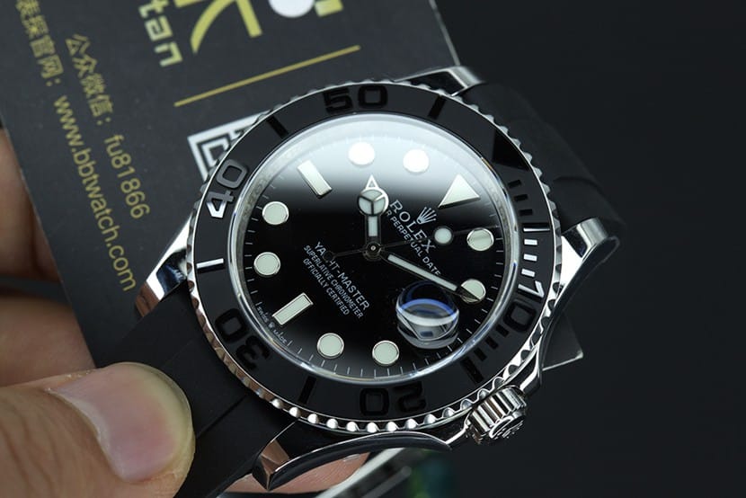 JVSRolexreplica white yacht-master 3235 mechanical men's watchcrystal