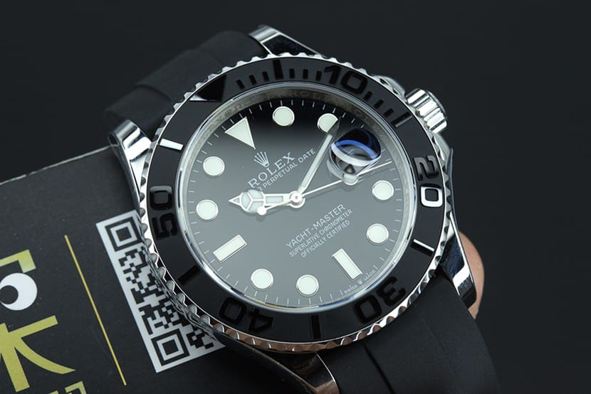 JVSRolexreplica white Yacht-Master 3235 mechanical men's watchdial details