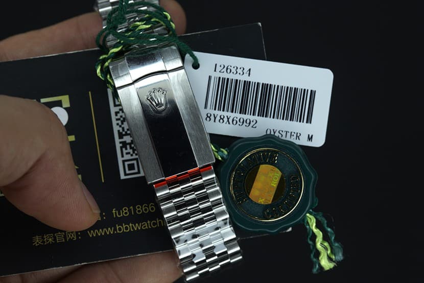 jvsRolex blue log watch tiger tooth circle clasp