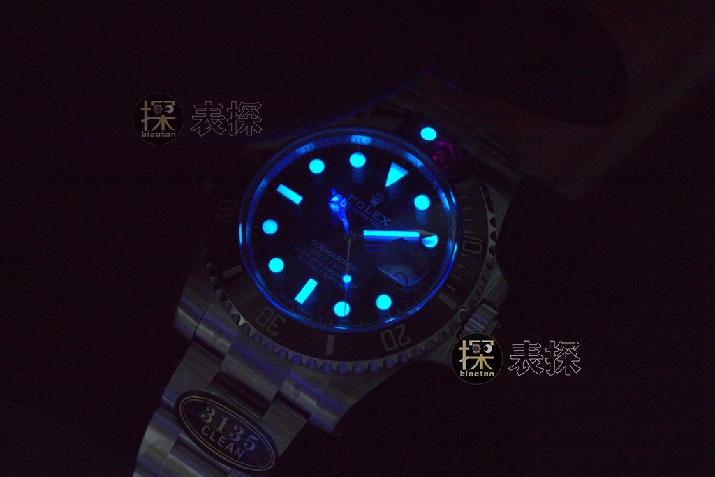 C factory Rolex men's GMT-Master1:1top-tier watch black dial green needle steel bracelet model 116710LN-0001lume picture