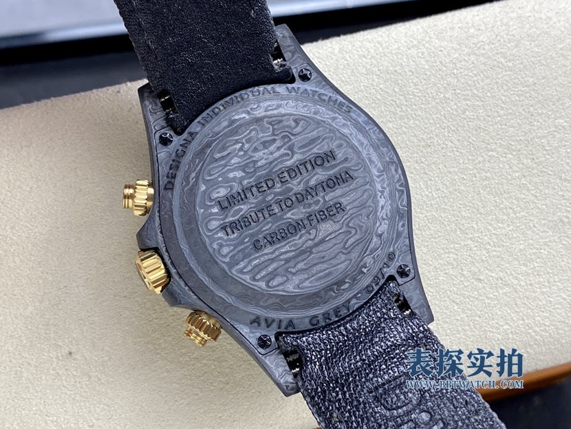 Dachang high-quality replicaRolex carbon fiber Daytona gray plate men's mechanical watch bottom cover