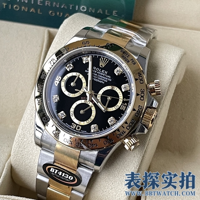 BT factory Rolex Daytona high-quality black dial yellow gold model_price_style picture_quality how to say positive
