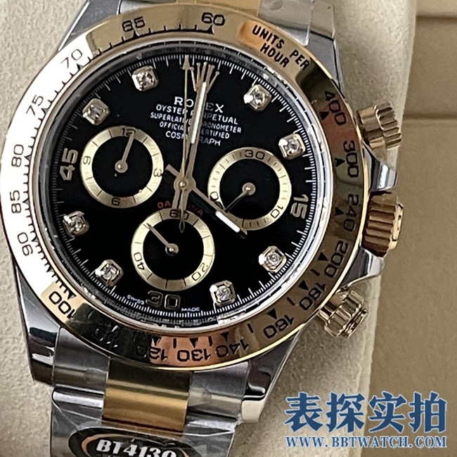 BT factory Rolex Daytona high-quality black dial yellow gold model_price_style picture_quality how to say positive