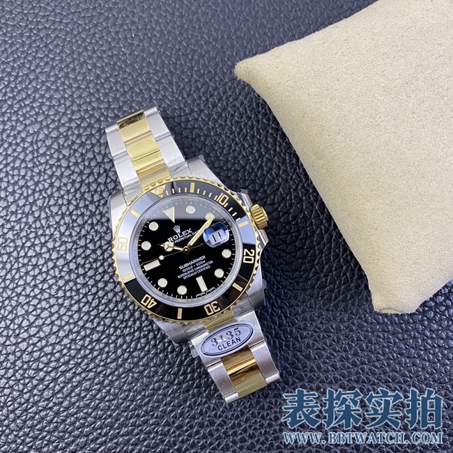 Factory C Rolextop-tiersuper gold Black Submariner men's watch_how much_pictures_how is the workmanship? Front