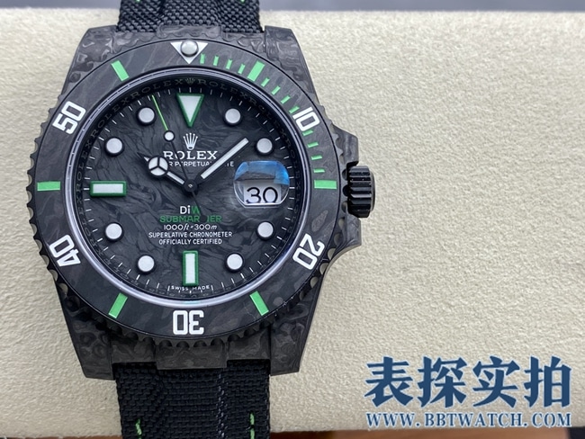 VSRolextop-tiersuper carbon fiber Submariner series watch _How much does it cost_Pictures_How is the workmanship? Front
