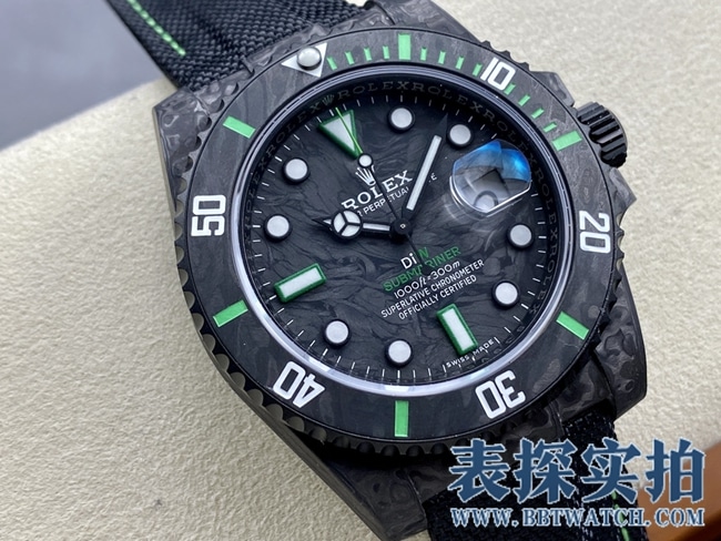VSRolextop-tiersuper carbon fiber Submariner series watch _How much does it cost_Pictures_How is the workmanship? Front