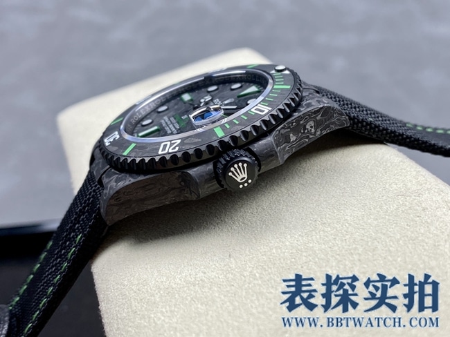 VSRolextop-tiersuper carbon fiber Submariner series watch _How much does it cost_Pictures_How is the workmanship? Side view