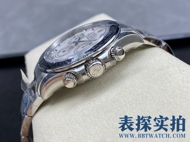 Factory C Rolex moissanite real mica dialDaytonatop-tier _price_picture_how is the quality side view