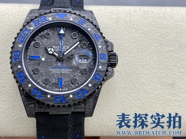 VSRolexGMT-Mastertop-tiersuper carbon fiber case is light to wear_How much does it cost_Pictures_How is the workmanship? Front