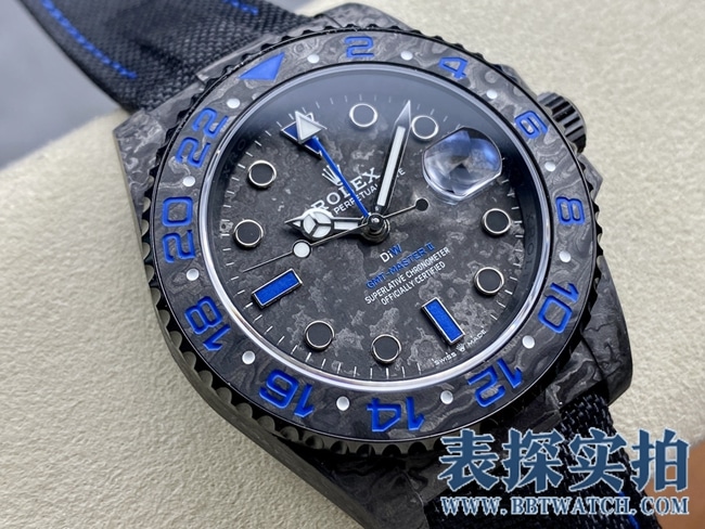VSRolexGMT-Mastertop-tiersuper carbon fiber case is light to wear_How much does it cost_Pictures_How is the workmanship? Front