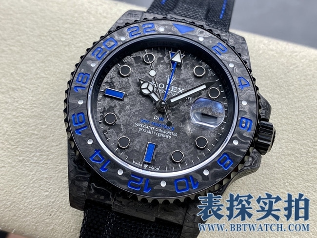 VSRolexGMT-Mastertop-tiersuper carbon fiber case is light to wear_How much does it cost_Pictures_How is the workmanship? Front