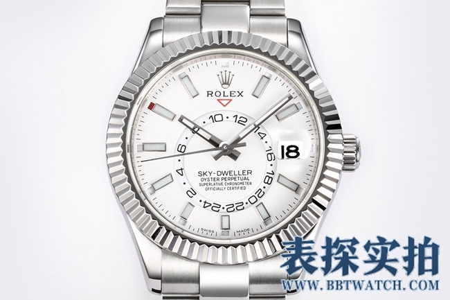 Rolex white steel top-tiersuper Skywalker is calm, reliable, graceful and generous_How much does it cost_Pictures_How is the workmanship? Front