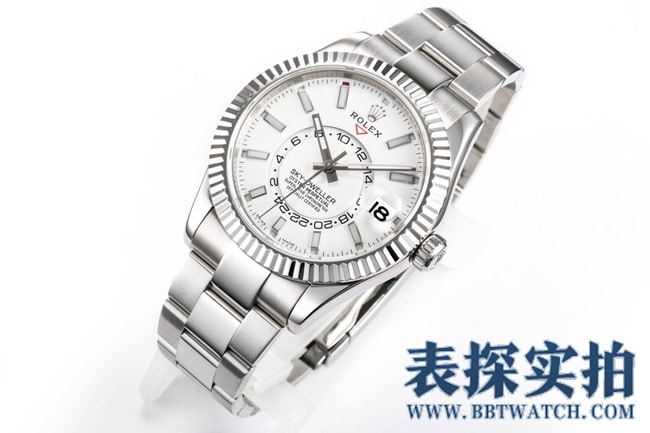 Rolex white steel top-tiersuper Skywalker is calm, reliable, graceful and generous_How much does it cost_Pictures_How is the workmanship? Front
