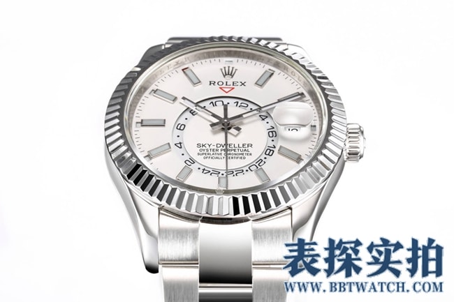 Rolex white steel top-tiersuper Skywalker is calm, reliable, graceful and generous_How much does it cost_Pictures_How is the workmanship details