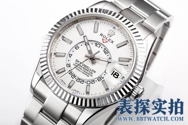 Rolex white steel top-tiersuper Skywalker is calm, reliable, graceful and generous_How much does it cost_Pictures_How is the workmanship? Front