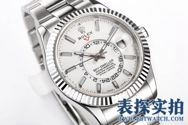 Rolex white steel top-tiersuper Skywalker is calm, reliable, graceful and generous_How much does it cost_Pictures_How is the workmanship? Front