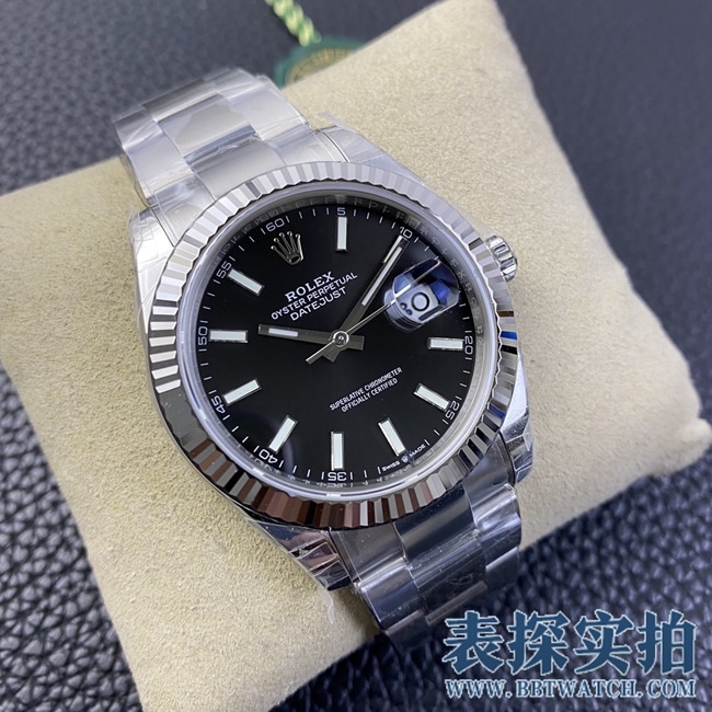 VSRolextop-tiersuper cloneblack dialDatejust watch_How much does it cost_Pictures_How is the workmanship? Front