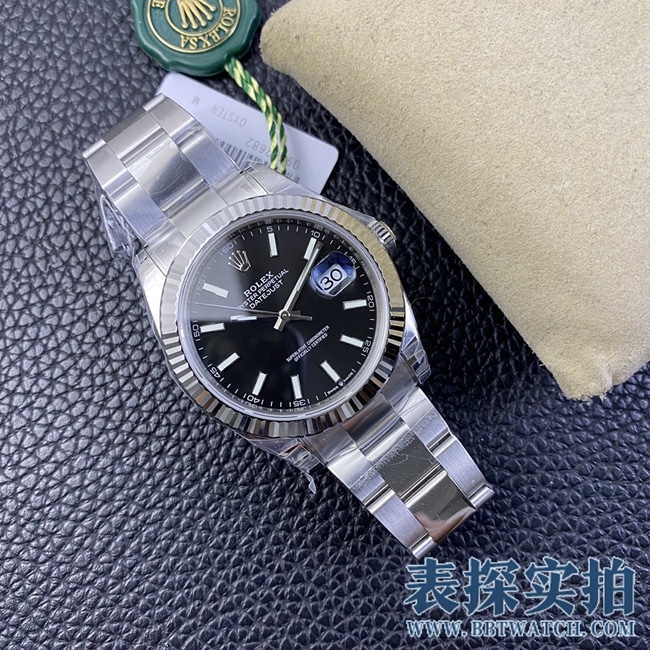 VSRolextop-tiersuper cloneblack dialDatejust watch_How much does it cost_Pictures_How is the workmanship? Front