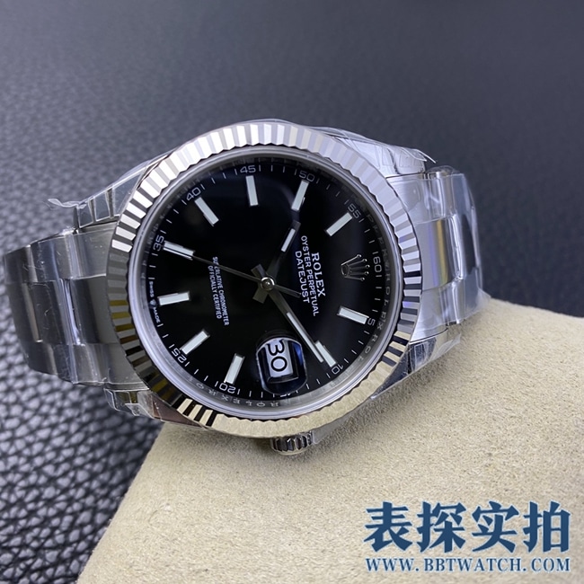 VSRolextop-tiersuper cloneblack dialDatejust watch_How much does it cost_Pictures_How is the workmanship? Front