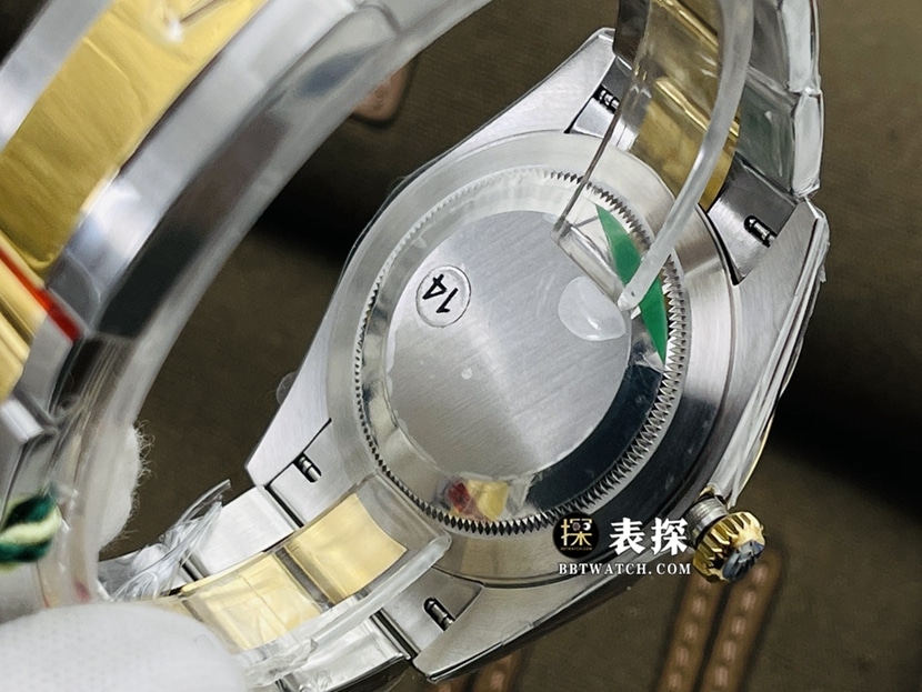VS FactoryRolexDatejusttop-tier watch men's white dial gold steel bracelet picture and price caseback live photo