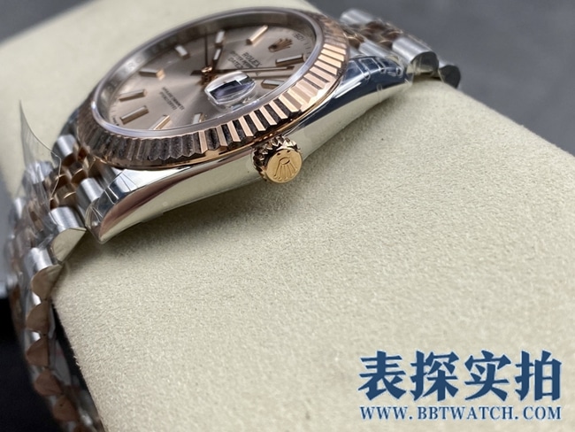 VSRolextop-tier gray disk log 41MM watch_price_picture_quality side