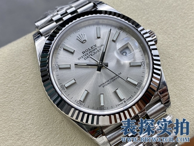 VSRolex high-quality log 41MM white steel watch_price_style picture_quality positive