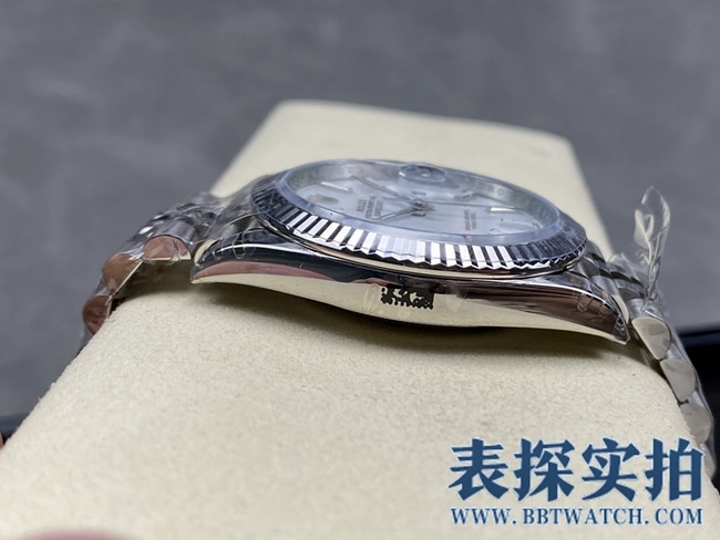 VSRolex log top-tiersuper clone41MM watch_How much does it cost_Pictures_How is the workmanship Side view