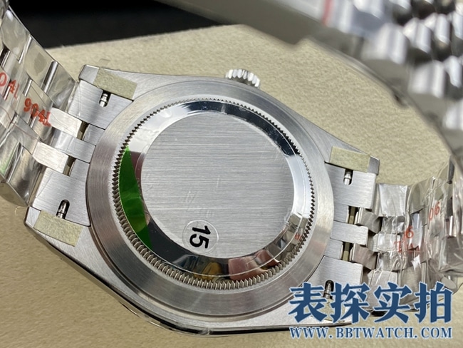 VSRolex log top-tiersuper clone41MM watch_How much does it cost_Pictures_How is the workmanship? Bottom cover