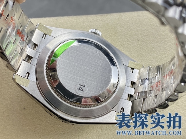 VStop-tier replicaRolexblue dial log 41MM watch_price_picture_how about the quality bottom cover