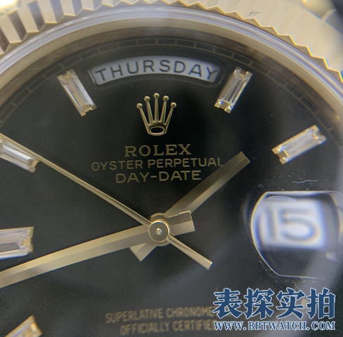 GMRolextop-tiersuper black rock candy watch front live photo
