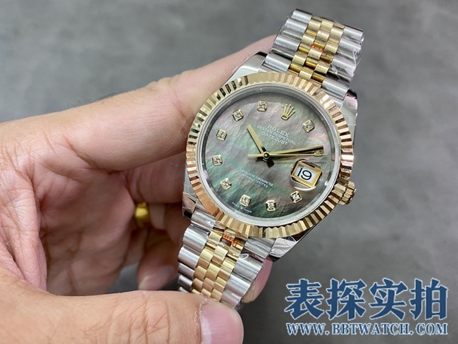 GMRolextop-tiersuper clonegreen dialDatejust41mm watch_How much does it cost_Pictures_How is the workmanship? Front