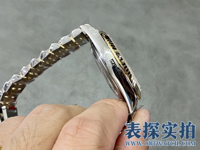 GMRolextop-tiersuper clonegreen dialDatejust41mm watch_How much does it cost_Pictures_How is the workmanship? Side view